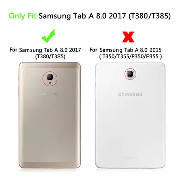 Animacinių filmų drugelis Case For Samsung Galaxy Tab 8.0 T380 T385 2017 8.0