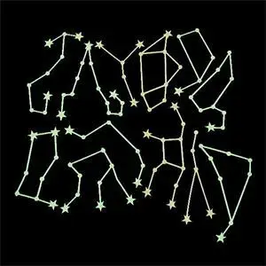 Švyti Tamsoje Žvaigždžių Lipdukai Išgalvotas Zodiako Star Lipdukai vaiko Miegamasis Kambarys Namų Sienų Dekoras ZT