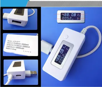 LCD USB Įkroviklio Talpa Dabartinis Įtampos Testeris, Matuoklis Mobilųjį Telefoną Galia Bankas
