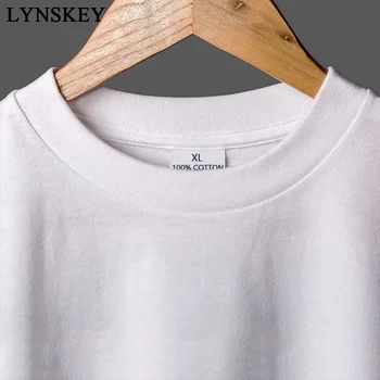 LYNSKEY Įnoringas Rudens Žiemos T-shirt Apvalus Kaklas Medvilnės Vyras Viršūnes Tees Unikalų Dizainą Pritaikyti Didelio Dydžio Drabužiai Berniukams