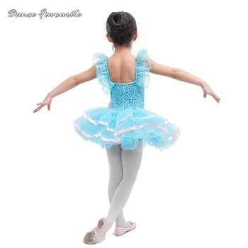 Šokių Mėgstamą šviesiai mėlynos spalvos putojantis china spandex baleto mdc, mergina etapo rezultatus baleto kostiumas tutu