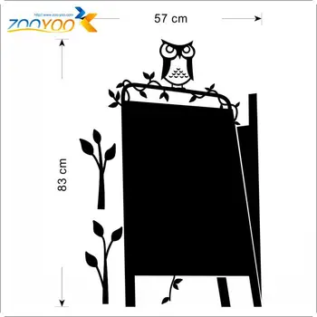Kūrybos juoda lenta vaikų darželio sienos lipdukas, vaikų kambario ZooYoo209 dekoratyvinis adesivo de parede nuimamas vinilo sienos lipdukas