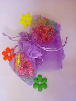 30x40cm 500pcs/daug kalėdų organza krepšiai Šviesiai violetinės spalvos raišteliu maišelis maišelis maisto/juvelyrika/saldainių dovanų maišelis maža pakuotė krepšiai