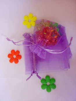 30x40cm 500pcs/daug kalėdų organza krepšiai Šviesiai violetinės spalvos raišteliu maišelis maišelis maisto/juvelyrika/saldainių dovanų maišelis maža pakuotė krepšiai
