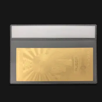 Naujų Produktų 2018 M. Rusija Pasaulio Čempionato 100 Rublis Aukso Banknotų 24k Auksu Su Plastiko Rėmas Kolekcija
