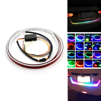 Naujas RGB Važiuoklės Plūduriuojantis Led Dinaminis Streamer Posūkio Signalas Liekamosios LED perspėjamosios Lemputės bagažinės Apšvietimas Automobilio Stiliaus