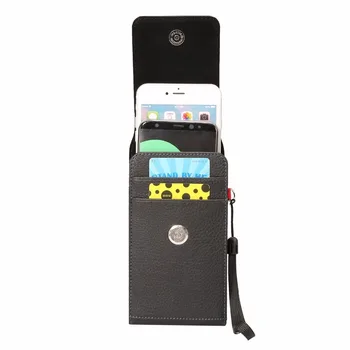 Telefono Dėklai iPhone 4, 4s, 5 5s 5c SE 6 6S 7 8 Plus X Universalus Dvigubas Kišenės Dėklo Dangtelį Sporto Maišelis Magnetinis rankinė su Diržu