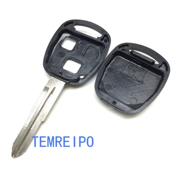 20pcs/daug 2 mygtukus Automobilio raktus toyota klavišą apvalkalas su TOY41 dešinės mentės Yaris Corolla Hiace pakeitimo raktas fob