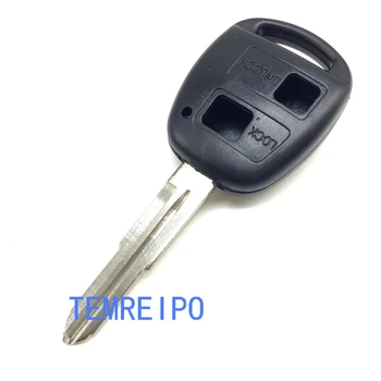 20pcs/daug 2 mygtukus Automobilio raktus toyota klavišą apvalkalas su TOY41 dešinės mentės Yaris Corolla Hiace pakeitimo raktas fob