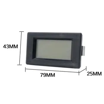 4-30 V/0-100V skaičius 2/3 Linija Anti-Susidūrimo Shell Skaitmeninis voltmetras Mėlyna LCD ekrano Apšvietimo Skydelį Stebėti Tikslumo Voltmeter