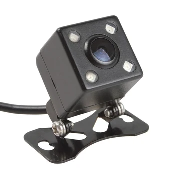 Universali Vandeniui atspari Galinio vaizdo Kamera Plataus Kampo Automobilį Atgal Atbuline vaizdo Kamera CCD 4 LED Šviesos Naktinio Matymo automobilių Statymo Pagalbos Kamera