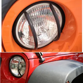Euro Guard Posūkio Signalo Lemputė Dangtelis priekinis žibintas Padengti Apdaila Anti-susidūrimo Automobilis optikos Reikmenys Jeep Wrangler JK 2007-