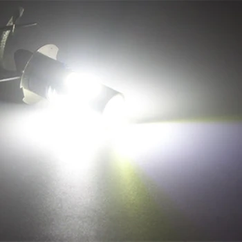BA9S T4W Automobilių COB LED Lemputės Šoniniai Gabaritiniai Skaityti Žemėlapį, Durų Kupolo Žibintas Interjero Licenciją Plokštelės Šviesos Hi-Power 7.5 W Baltos spalvos DC 12V