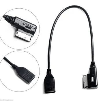 Muzikos Sąsaja AMI MMI AUX USB Adapterio Kabelis, skirtas Automobilių Audio AUDI A3 A4 A5 A6 Q5 VW