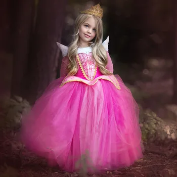 ABGMEDR Prekės Vaikams Kalėdų Drabužius Merginos Princesė Aurora Suknelė Mergina, Helovyno Cosplay Kostiumų Vaikams, Nauji Rapunzel Suknelės