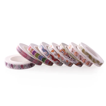 AAGU naujo Dizaino Lapų Filialas Liesas Washi Tape 7 Modeliai Planuotojas Scrapbooking Lipnia Juosta Maskavimo Popierine Juosta kanceliarinių prekių