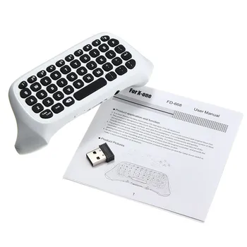 2.4 G USB Mini Belaidė Chatpad Pranešimą 47 Klaviatūra Klaviatūra Žaidimų Valdiklis Belaidė Klaviatūra Juoda/Balta XBOX VIENAS