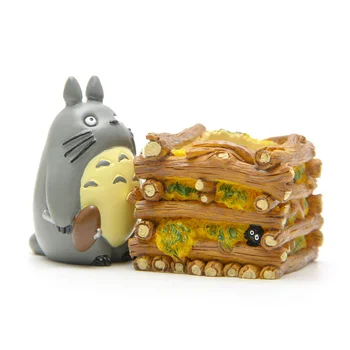 SaiDeKe Dervos Hayao Miyazaki Totoro Figūrėlės mini vazonas papuošalai pasakų Vazoninių Sodo moss gnome apdailos Miniatiūros