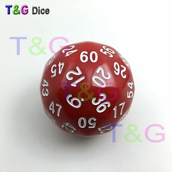 T&G kauliukai Aukštos Kokybės Juoda 60 Pusių D60 Didelis Kauliukai Žaislas Požemiai ir Drakonai rpg d&d dados