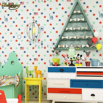 Beibehang Abstract star audinio televizijos papel de parede 3D sienos popieriaus ritinį foną kambarį vaikų miegamasis