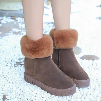 KNCOKAR Žiemos sniego batai moterims 2017 m. naujos korėjos versija, naujas korėjiečių versija kraštų su storu medvilnės batai
