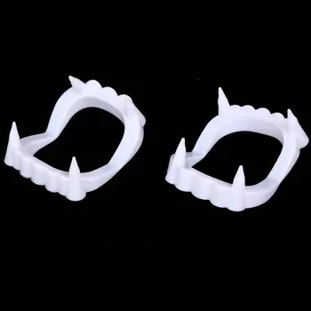 1pcs Naujas Žaislas Vampyras Netikras Dantis Halloween Party Prop Maskuotis Cosplay Makiažas Juokinga dantų Protezus Nemokamas Pristatymas