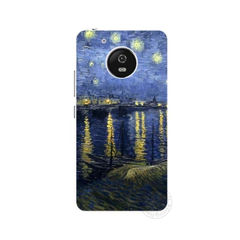 HAMEINUO Vincent Van Gogh Žvaigždėtas Dangus Naftos atveju padengti Motorola Moto G5 G6 G5S G4 ŽAISTI PLIUS ZUK Z2 pro BQ M5.0