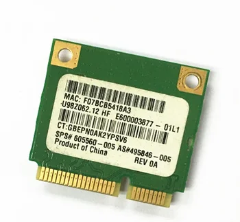 SSEA už Atheros AR5B95H AR9285 802.11 B/G/N Belaidžio Wifi Pusę Mini PCI-E Card HP G42 CQ42 CQ62 G62 605560-005
