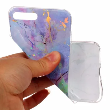 Mados Spalvos, padengtą marmuro Telefono dėklas Skirtas iPhone 8 Case Cover 