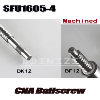 BallScrew SFU1605-4 1300mm kamuolys varžtą C7 su 1605 jungė vieną kamuolys veržle BK/BF12 pabaigos apdirbta Medienos apdirbimo Mašinų Dalys