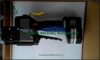 Akumuliatoriaus varoma suveržiamųjų rankiniai įrankiai su ekrano pasirengimo atrankos baterija surišimo mašina, suveržiamųjų priemonė, PP, PET plastiko juostelės