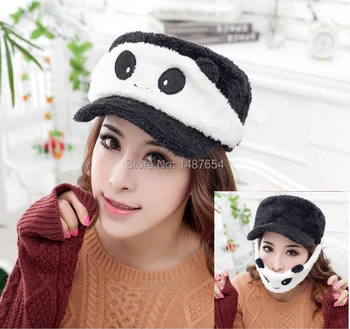 Mados moteriški kepuraičių prekės lauke, saulės, skrybėlę dizaino laisvalaikio snapback gorras kaulų bžūp Panda kaukė dvejopo naudojimo hip-hop skrybėlės