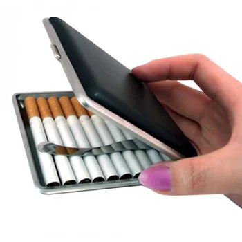 (20 Cigarečių ) Cigarečių Atveju Mados PU Automatinis Cigarečių Dėžutė Dovanų Vyrų Cigarečių Dovana
