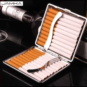 (20 Cigarečių ) Cigarečių Atveju Mados PU Automatinis Cigarečių Dėžutė Dovanų Vyrų Cigarečių Dovana