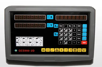 Originalus GCS900-2D 2 Ašių Frezavimo Staklės DRO Skaitmeninio Skaitymo ir 2 Gabaliukai 0-1000mm Tiesinė Skalė (Pilnas komplektas su priedais)