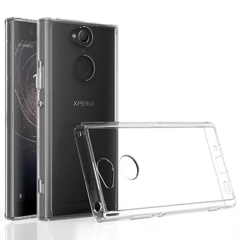 Sony Xperia XA2 Atveju Slim TPU & Akrilo Sunku Skaidrus galinis Dangtelis Sony Xperia XA2 Telefono dėklas Sony XA2 Dual SIM