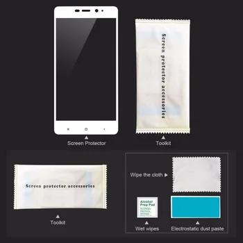 Grūdintas Stiklas Xiaomi Redmi Pastaba 4X Redmi 4X Pilnas draudimas Screen Protector 9H Raštas Filmas Xiaomi Redmi 4X stiklo