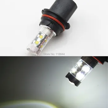2vnt xenon 9004 HB1 60W LED Didelės Galios lempos Baltos spalvos priekinis žibintas artimąsias Žibintų Projektoriaus Lempa DRL Priešrūkinis Žibintas Nemokamas Pristatymas
