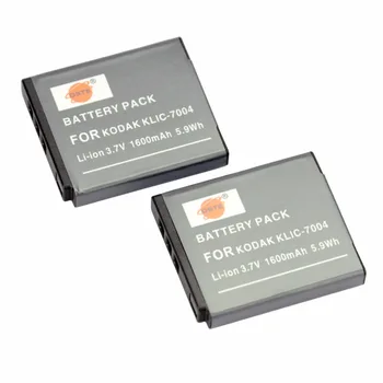 DSTE 2VNT KLIC-7004 Įkrovimo Baterija (akumuliatorius skirtas KODAK Q7 Q10 Q-S1 M1033 V1073 V1273