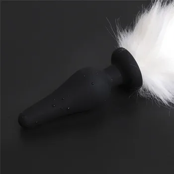 Silikono analinis uodega, bet plug katė uodegos suaugusiųjų Žaidimai Analinio Sekso Žaislus poroms