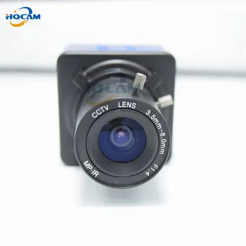 HQCAM 1080P IP Mažas MINI DĖŽUTĖ Kamera 2.0 MP VAIZDO Kamera, HD Raiška MINI IP vaizdo Kameros apsaugos 3.5-8mm vadovas varifocal zoom lenn