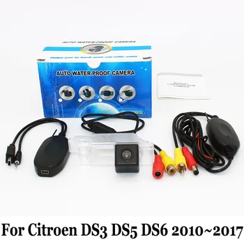 Už Citroen DS 3 5 5LS 6 / DS3 DS5 DS5LS DS6 2010~2017 / RCA, AUX, Laidais Ar Belaidžiu HD Naktinio Matymo Automobilių Galinio vaizdo Parkavimo Kamera