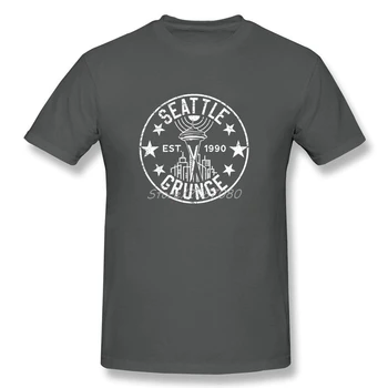Populiarus Sietlo Grunge Marškinėliai Camiseta T-marškinėliai Vyrams Medvilnės 3XL Trumpas Rankovės Juokingi marškinėliai