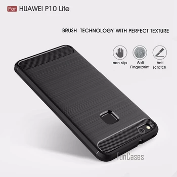 Silikono Atveju sFor Huawei P10 Lite Atveju sFor fundas Huawei P10 Lite Padengti 5.2 colių huawey huwawei hauwei coque telefono dėklas