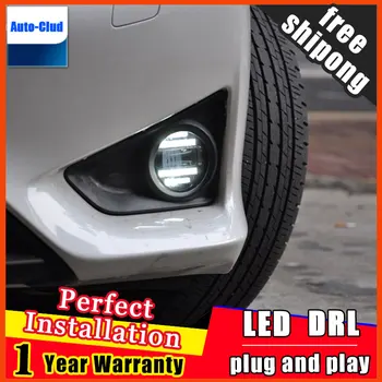 Automobilių stiliaus LED rūko šviesos Lexus RX 2009-2013 LED Rūko žibintas su objektyvo ir LED dieniniai ligh automobilių 2 funkcija