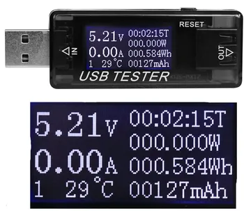 8 in1 USB testeris 4~30 V DC Voltmeter ammeter srovė metrų talpa ekranas Baterija Bankas detektorius + pasipriešinimo 40%