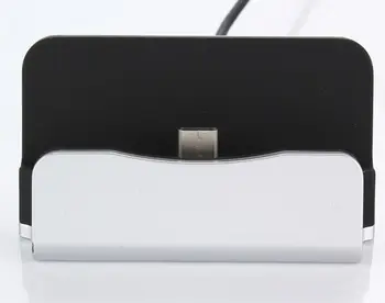 Naujas Atvykimo USB C Tipo Doko Stotis Įkrovimo lizdą, Pastatymo Bazė Su Įkrovimo Kabelis