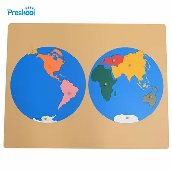 Kūdikių Žaislų Montessori Puzzle Map Pasaulyje Pasaulio Įspūdį zemelapis Dalys ikimokyklinio Ugdymo Vaikams, Žaislai Brinquedos Juguetes
