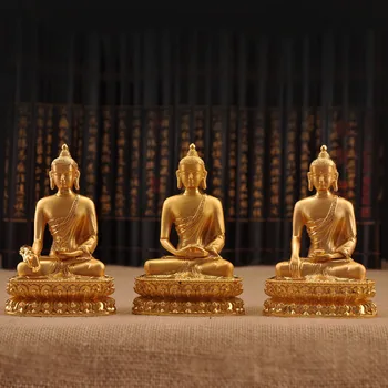 Triratna Buda Medicinos Budos Statula Shakyamuni Vario Statulėlės 6 Colių Amitabha Pav Buda Iškilmingai Šventykla Apdaila