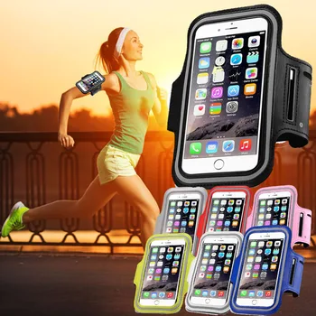 Mobilusis telefonas Veikia Arm juosta Atveju iPhone 6 6s Plius 5s Sporto Rankos Juostos PU Odos Diržas Fitneso Priedai, Veikia Telefono Dėklas